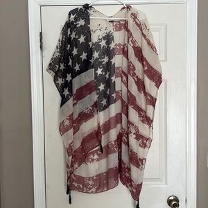 Womens American Flag cardigan